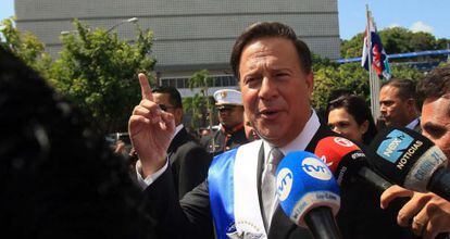 El presidente de Panam&aacute;, Juan Carlos Varela.