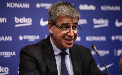 Jordi Mestre, el pasado enero en la presentación de Boateng.