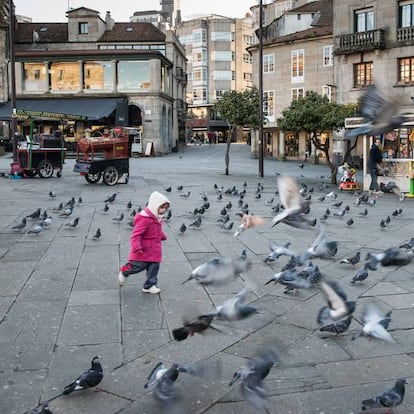 Zona peatonal de Pontevedra.