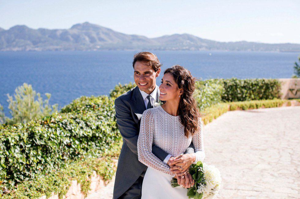 El tenista Rafa Nadal y Mery Perelló, durante su boda celebrada el pasado octubre, en Mallorca.