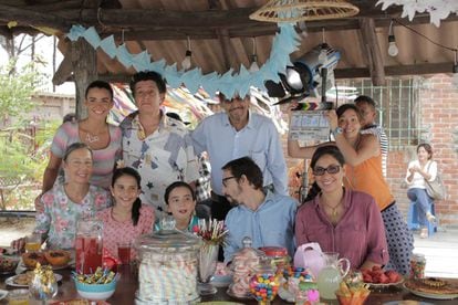 El elenco de la cinta ecuatoriana 'Instantánea'.
