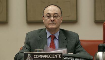 Luis Mar&iacute;a Linde en el Congreso de los Diputados.