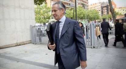 Miguel Blesa, a su llegada a los juzgado el pasado octubre.