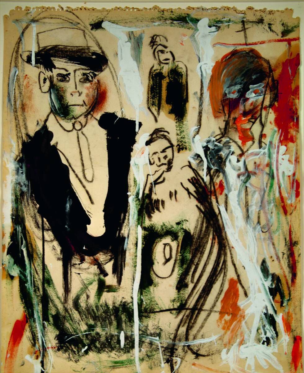 'The slouch hat (Chambergo)', que Jack Kerouac pintó hacia 1960.