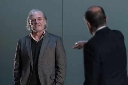 El actor Llu&iacute;s Homar en la obra &#039;El profesor Bernhardi&#039; en el Teatre Nacional de Catalunya. 