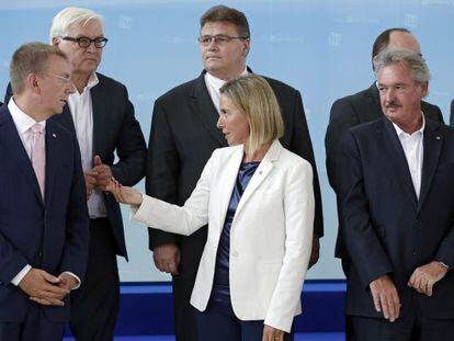 Reunión de ministros de Exteriores de la UE en Luxemburgo.