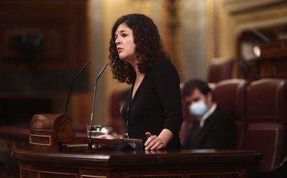 Sofía Castañón, during a plenary session in Congress on December 3.