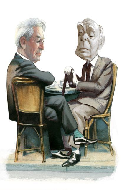 Ilustración Vargas Llosa