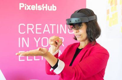 Gafas de realidad aumentada HoloLens 2, con las que han elaborado proyectos.
