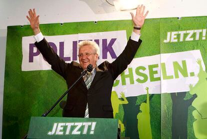 El dirigente verde Winfried Kretschmann es el gran triunfador de las elecciones en el Estado alemán de Baden-Württemberg.