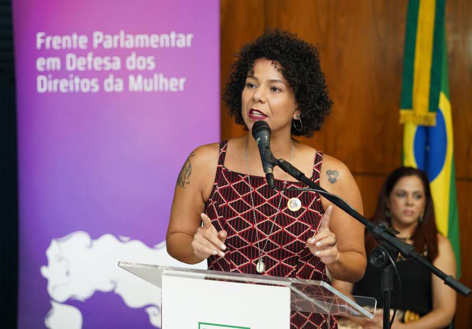 La diputada Áurea Carolina de Freitas Silva en un acto parlamentario el año pasado. Pablo Valadares / Cámara de los Diputados 