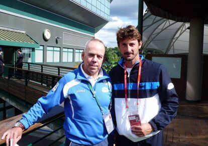 Cascales y Ferrero, en Wimbledon.