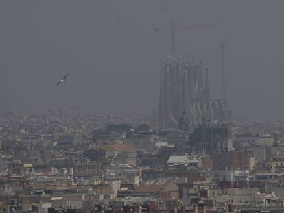 Contaminación en Barcelona el pasado julio.