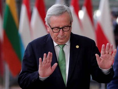 El presidente en funciones de la Comisión Europea, Jean-Claude Juncker.