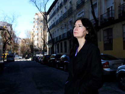 La escritora y violinista Isabel mellado, en Madrid el pasado febrero.