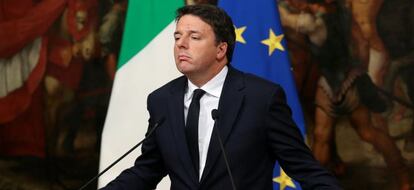 El primer ministro italiano Matteo Renzi