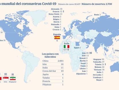 Italia eleva a 11 la cifra de muertos; Austria, Croacia y Suiza confirman los primeros positivos