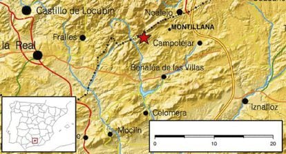 Epicentro del terremoto.