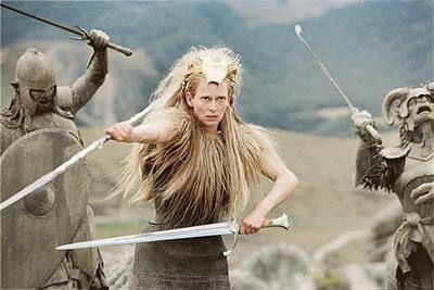 La actriz Tilda Swinton (la Bruja Blanca), en un fotograma de la película <i>Las crónicas de Narnia. </i>