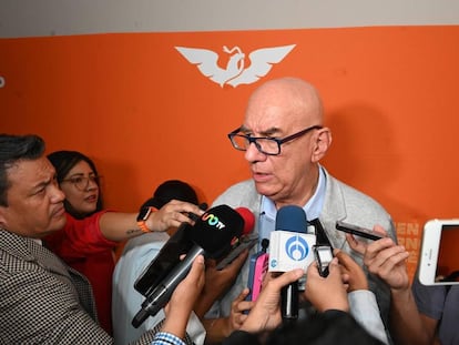 Dante Delgado, en Ciudad de México, el pasado 3 de julio.