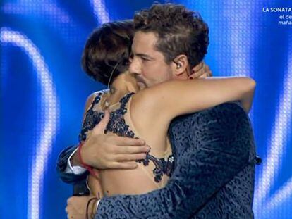 Bisbal y Chenoa en el momento previo a LA cobra