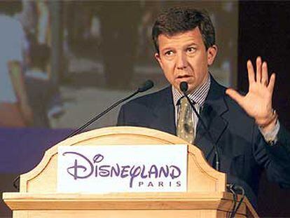 Gilles Pelisson, presidente de Eurodisney, durante una conferencia de prensa.