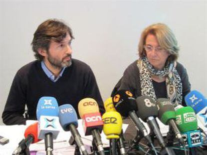 Juan Ramis-Pujol y Joana Suñer durante la presentación del estudio en ESADEFORUM.