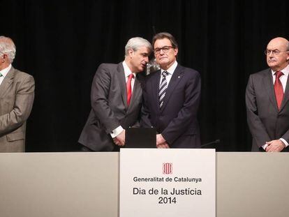 Gordó con el expresident Artur Mas, en diciembre de 2014.