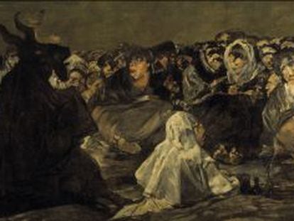 'El aquelarre o El gran cabrón' (1820-1823), de Goya, en la colección del Prado.