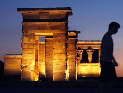 El Templo de Debod en Madrid.