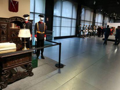 Exposicion conmemorativa por los 175 años de historia de la Guardia Civil en la sala La Arqueria, en Madrid.
 