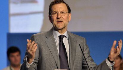 Rajoy, ayer en el congreso del PP andaluz.