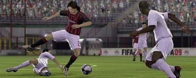 Imagen del juego <i>FIFA 09.</i>