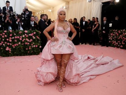 Nicki Minaj en 2019 durante la gala anual del Metropolitan Museum de Nueva York.