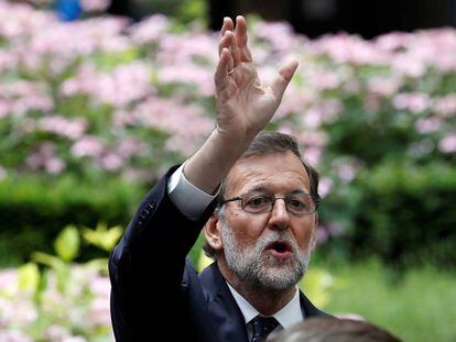 Mariano Rajoy, durante su estancia en Bruselas.