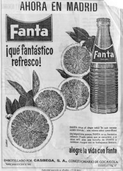 Reclamo publicitario aparecido en un periódico en los años 60.