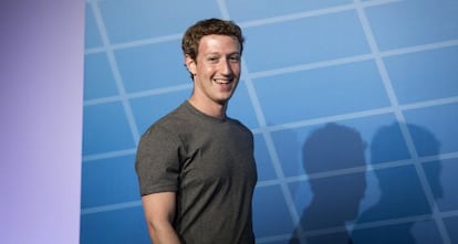 Zuckerberg, el lunes, en su intervención en el Mobile World Congress.