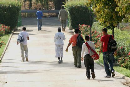 Menores de un centro tutelado por la Junta de Andalucía.