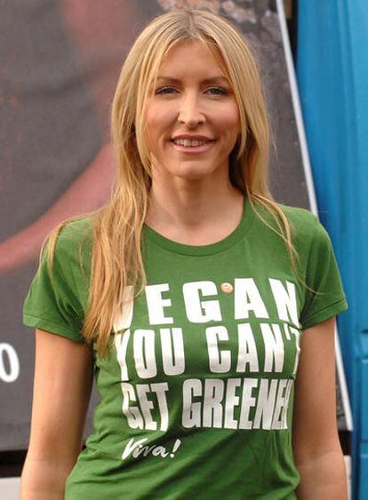 Heather Mills, ayer, en Speaker's Corner.