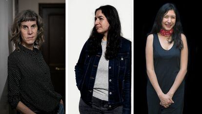 Las escritoras Nona Fernández, Fernanda Melchor y Jazmina Barrera.