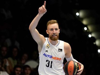 Dzanan musa, en el partido de pretemporada entre Real Madrid y Unicaja.