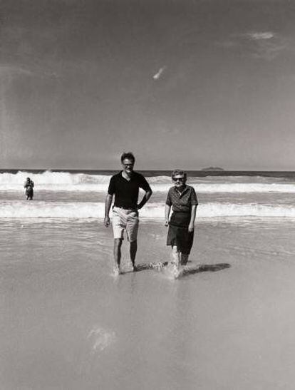 Robert Lowell y Elizabeth Bishop en Brasil en 1962. 