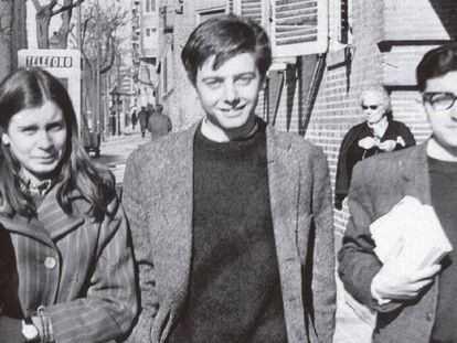 Lola Gutiérrez Ruiz, Enrique Ruano y Javier Sauquillo, en primavera de 1968.