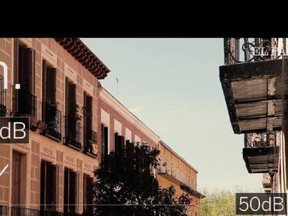 Grabamos el ruido en la calle Velarde a lo largo del sábado 23 de marzo. Así subieron los decibelios conforme avanzó el día.