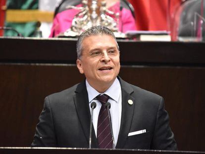 El diputado Manuel Rodríguez, en una sesión de la Cámara de Diputados.
