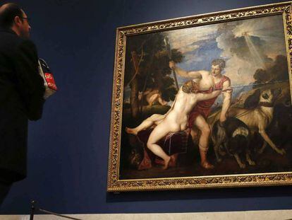La historia de Venus y Adonis ha sido pintada por grandes maestros como Tiziano, una obra expuesta en el Museo del Prado.