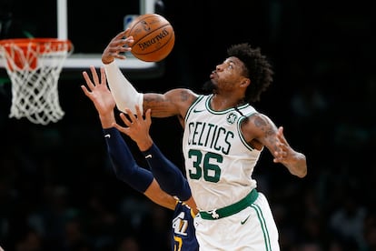 Marcus Smart, en el partido Celtics-Utah, el 6 de marzo.