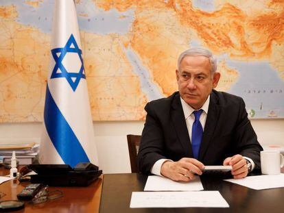 El primer ministro de Israel, Benjamin Netanyahu, este miércioles en Jerusalén. 