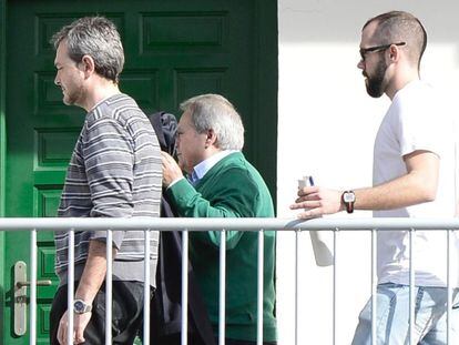 El expresidente de la Diputación de Valencia y del PP provincial Alfonso Rus, en el cuartel de la Guardia Civil donde estuvo detenido.