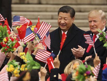 Donald Trump y Xi Jinping, el pasado mes de noviembre en Pek&iacute;n.